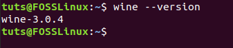Wine Succesfully Installed
