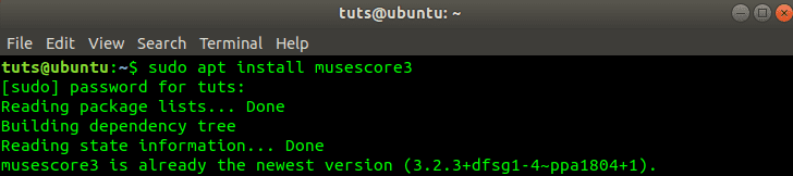 install MuseScore3 Ubuntu