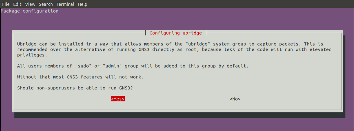 Configuring Ubridge GNS3