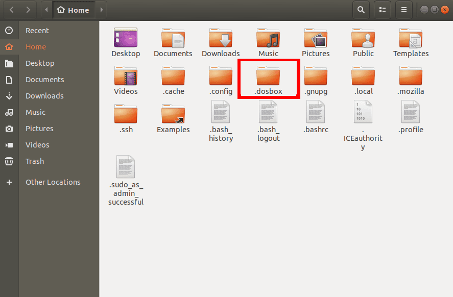 Dosbox installation folder