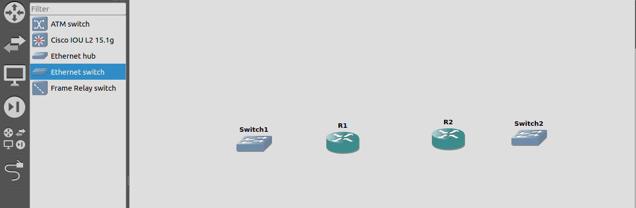 GNS3 - Add Ethernet switches