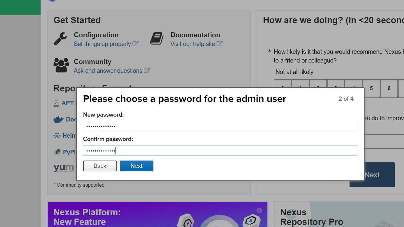 New Admin Password