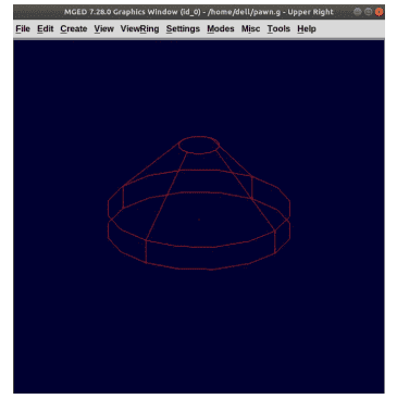 Truncated Right Cone Graphics Window