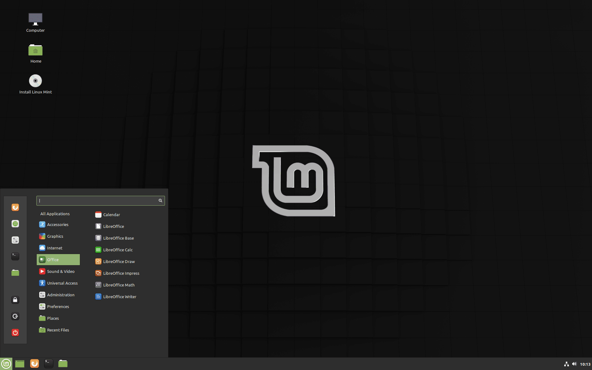 Linux Mint default interface