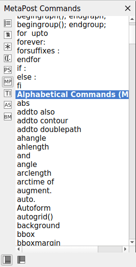 Metapost commands