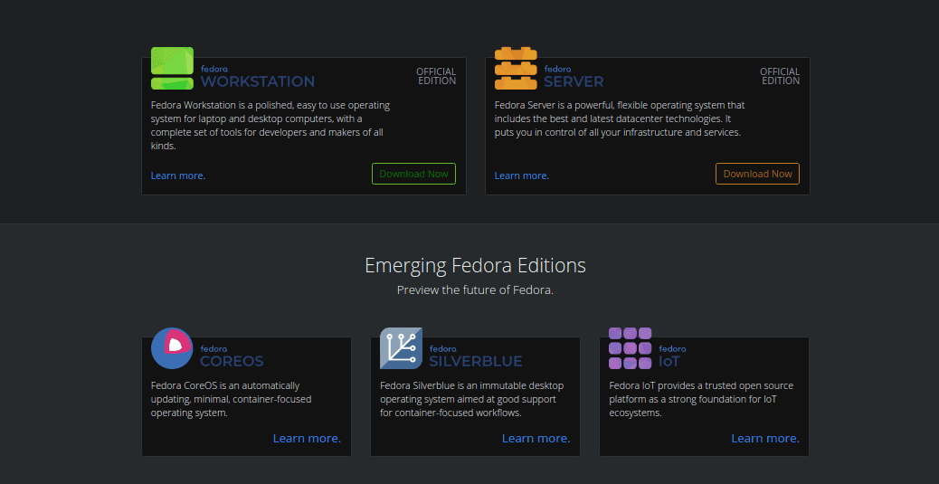 Fedora Editions