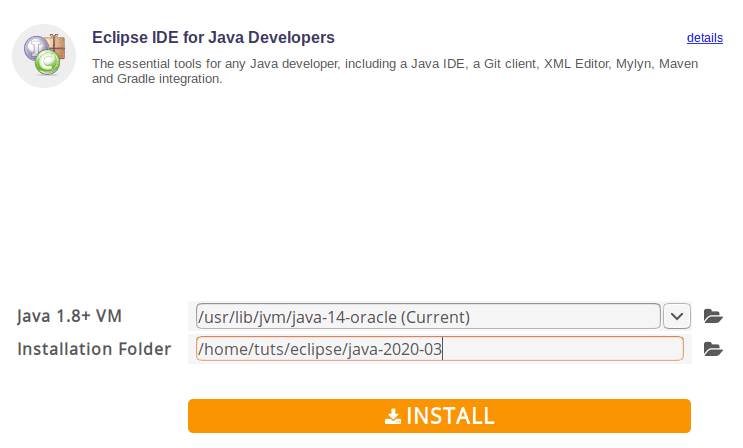 Install Eclipse