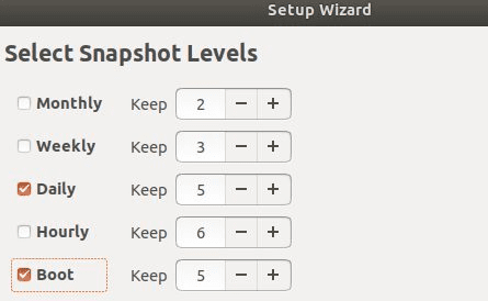 slecting-snapshot-levels