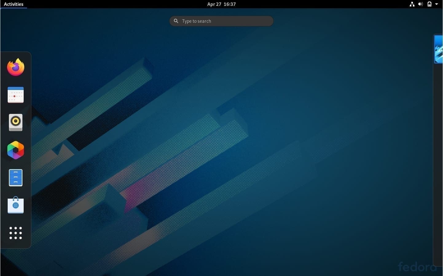 Fedora 32 Desktop