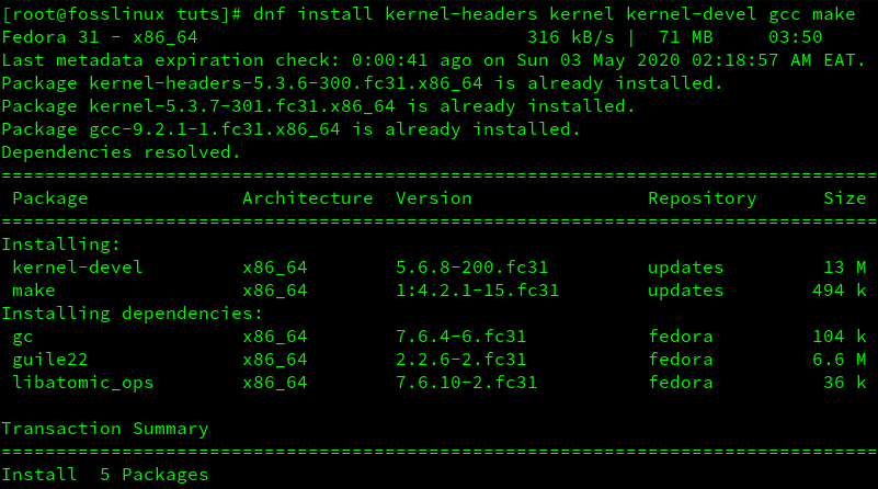 Install Libraries and Kernel Headers