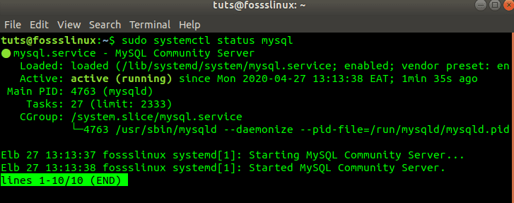 MySQL Status