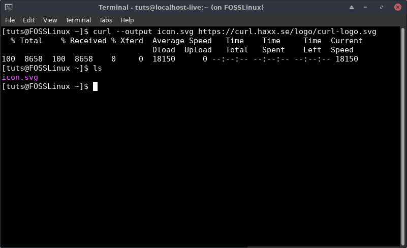 Downloading files using cURL