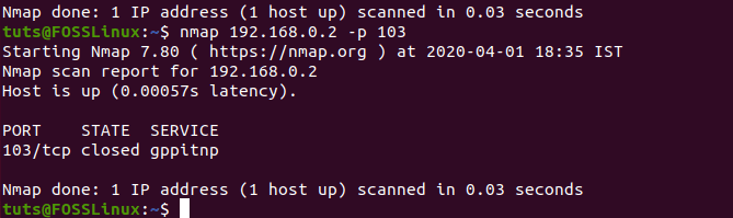 nmap-command-closed