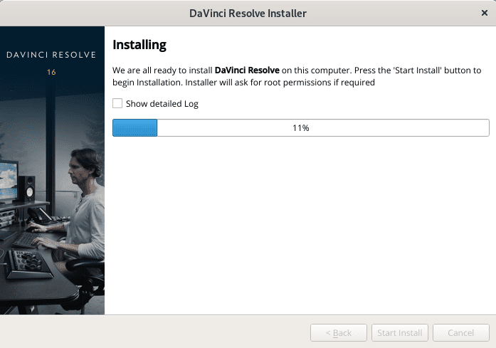 Davinci Resolve installation procedure