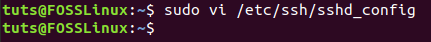 Open SSHD Configuration File