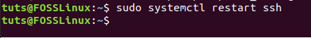 Restart SSH Service