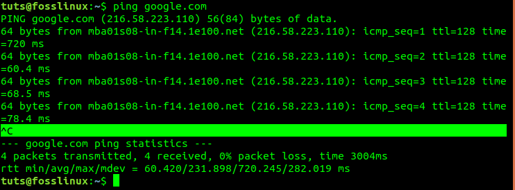 Stop a program from Terminal using Ctrl + C