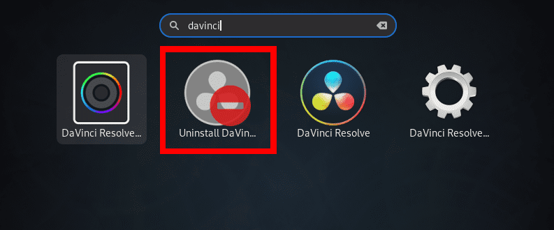 Uninstall Davinci Resolve