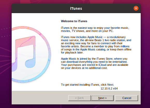 iTunes Welcome Page