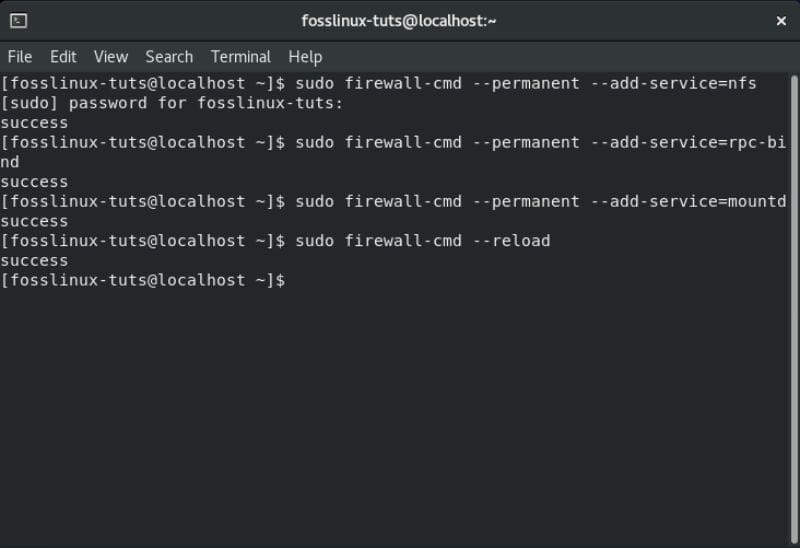 Image-showing-allowing-NFS-server-to-go-through-CentOS-firewall