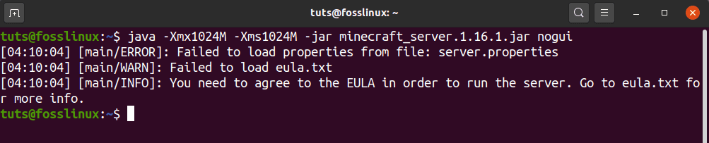 Execute The Minecraft Jar File.