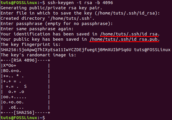 From Client Machine Generate SSH