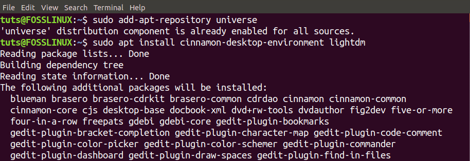 Install Cinnamon Desktop Environment in Ubuntu.