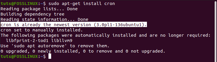 Install cron