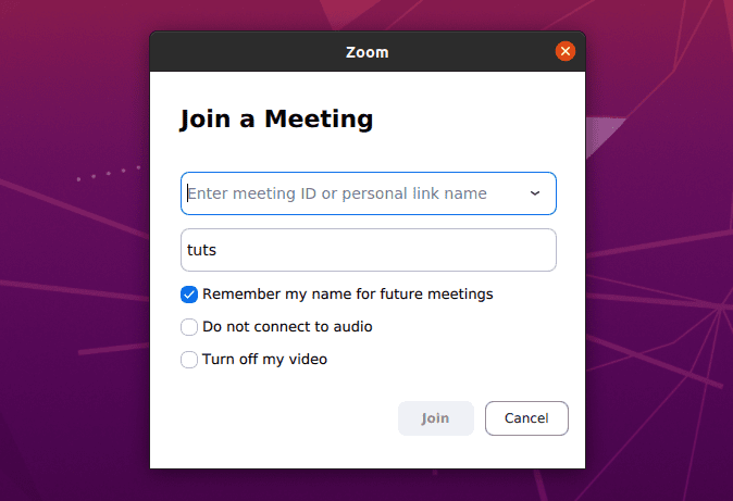 Join a Meeting.