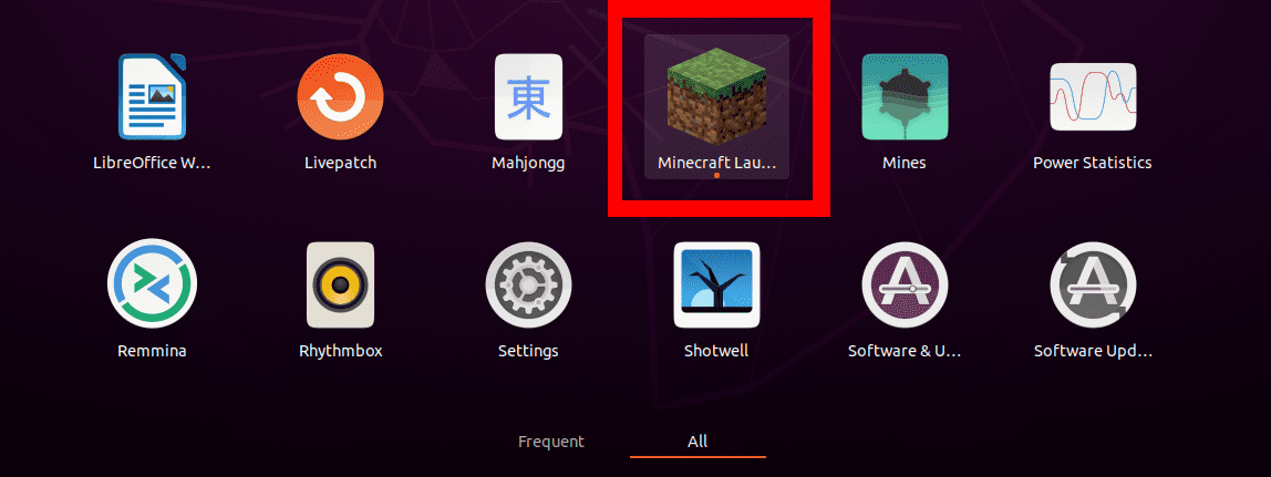 Launch Minecraft Java edition.