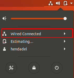 Press The Wired Connection Option