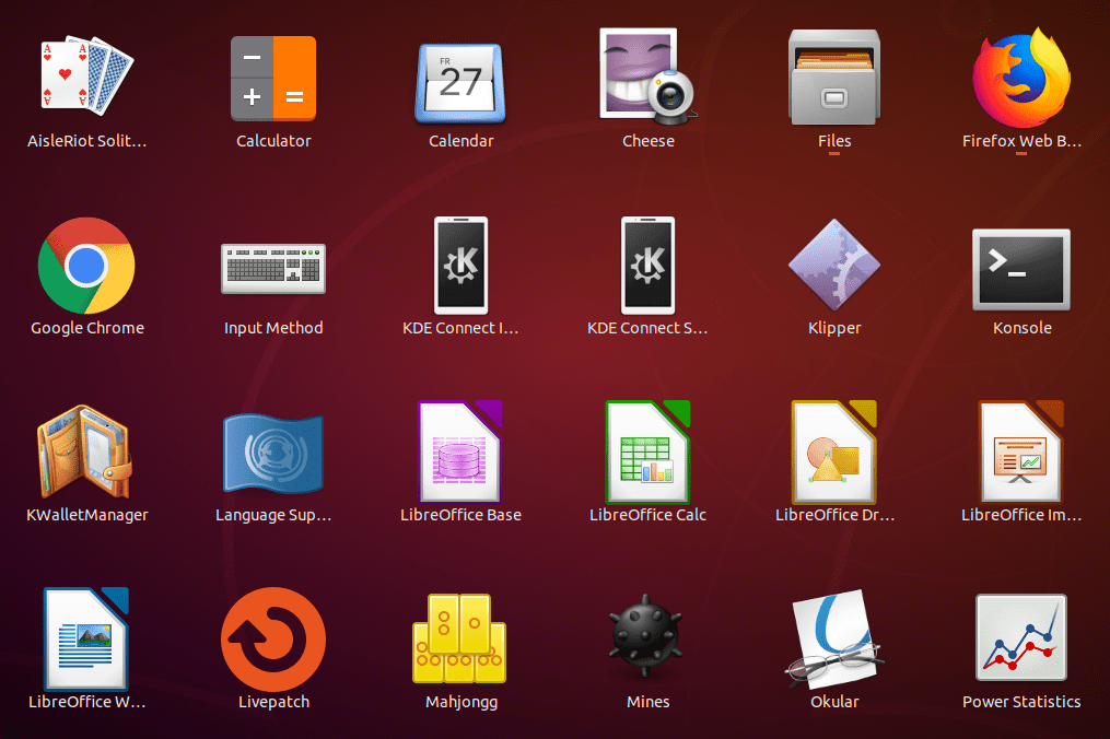 Ubuntu Desktop Applications.
