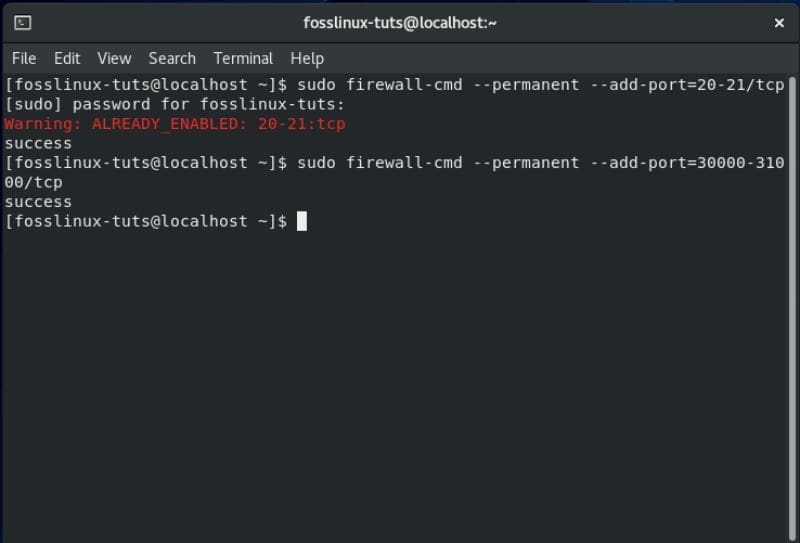 Image-showing-configuring-firewall-for-vsftpd