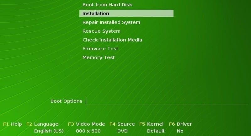 OpenSUSE server.