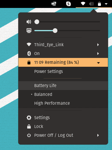 Pop_OS Power Settings