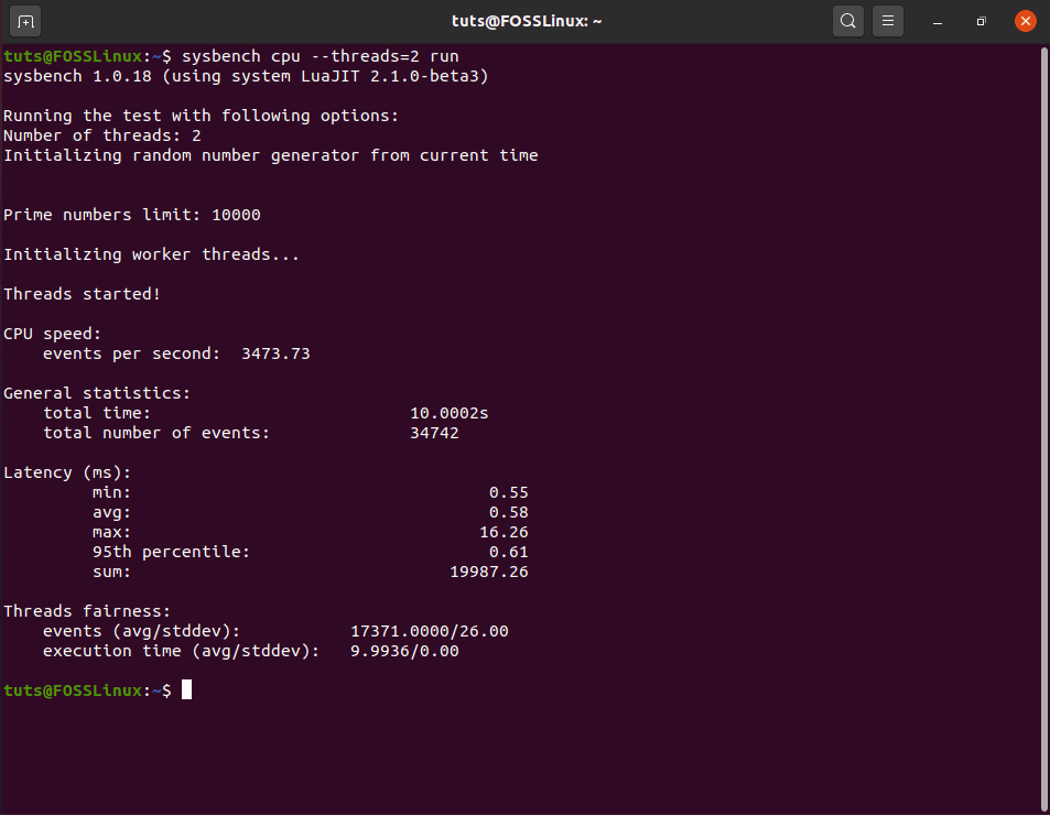 image-of-Running-Sysbench-Benchmark