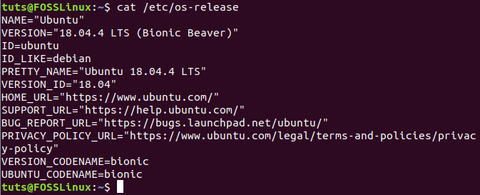 Check Ubuntu Version Using hostnamectl Command