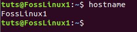 Hostname Changed To FossLinux1