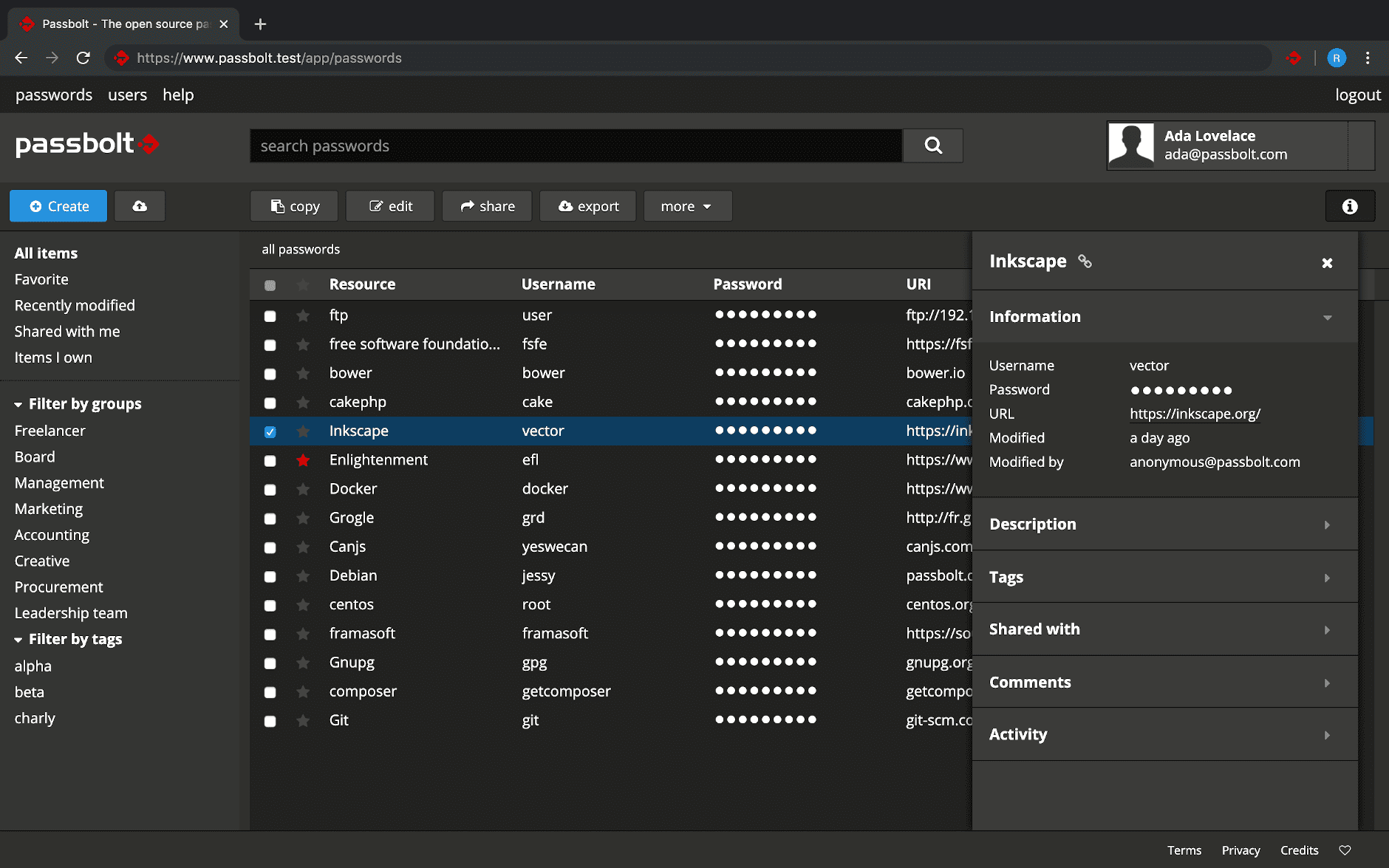 Passbolt-Password-Manager