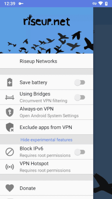 RiseupVPN-On-Android