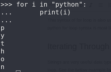 displaying letters of python string