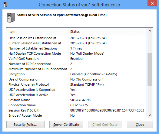 SoftEtherVPN-Connection-Status