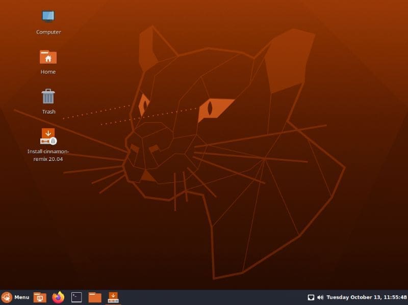 Ubuntu Cinnamon Live Desktop