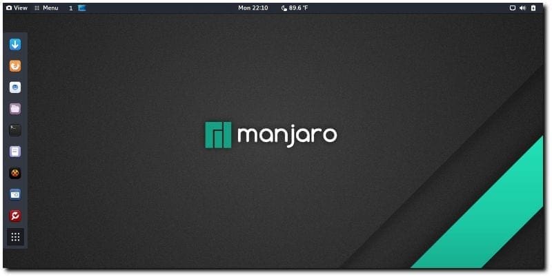 GNOME running on Manjaro