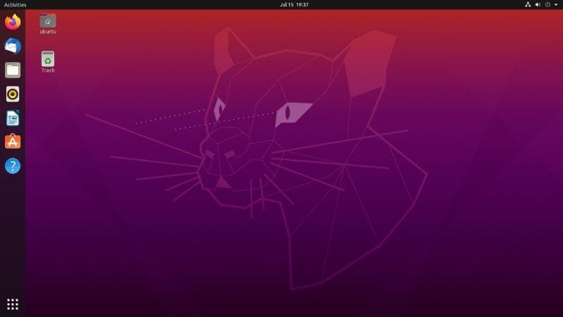 Customized GNOME Desktop running on Ubuntu
