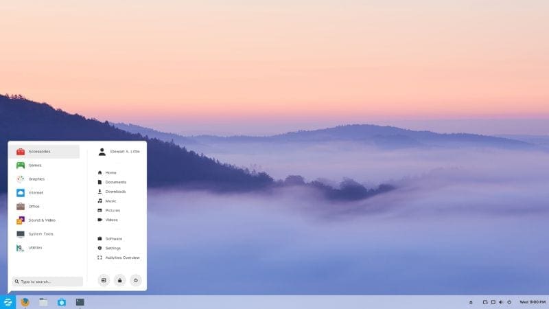 Custom GNOME desktop on Zorin OS