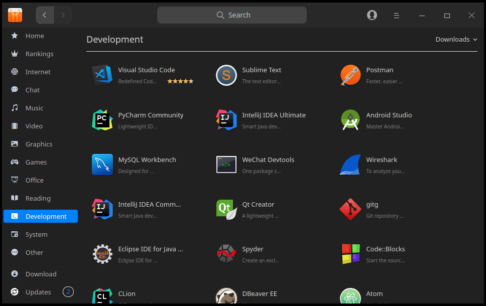 Deepin App store