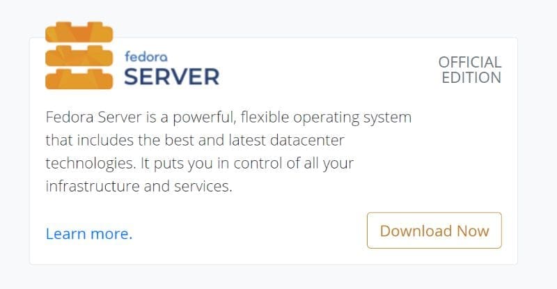 Fedora server