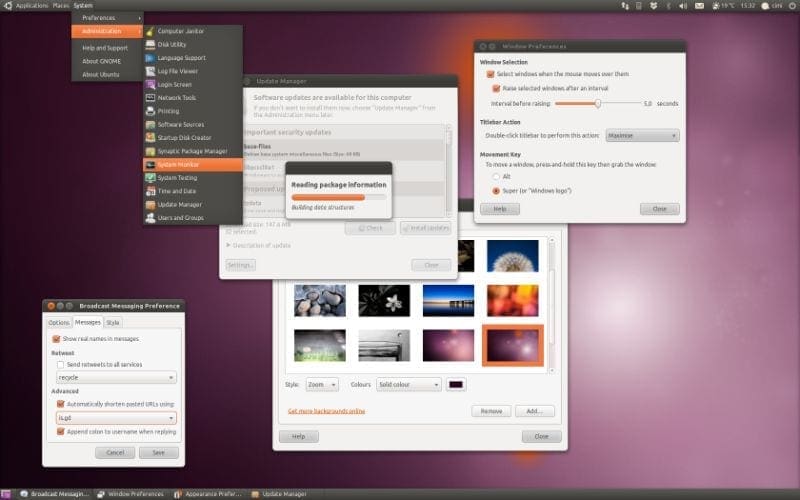 GNOME 2 user interface