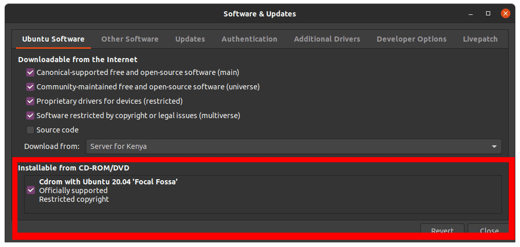 Install Drivers from CDRom